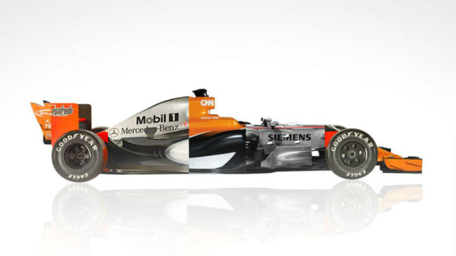 As es el montaje realizado por McLaren en su cuenta oficial de...