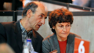 Patrice Ciprelli junto a su mujer Jeannie Longo.
