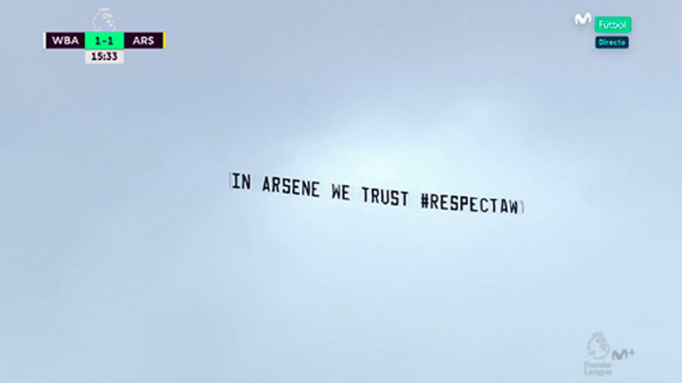 Mensaje de apoyo a Wenger