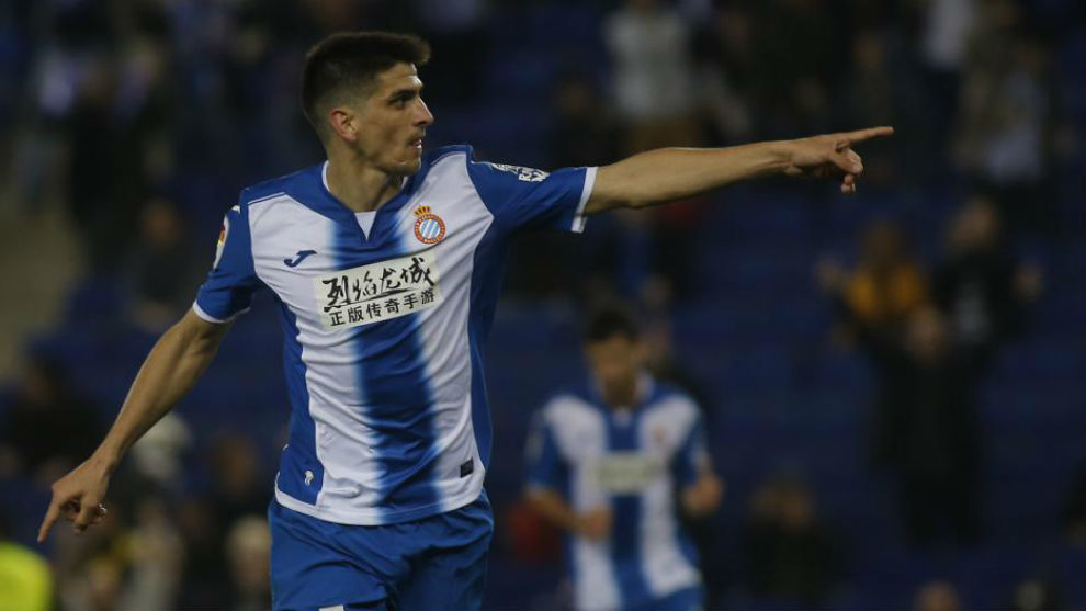 Gerard Moreno celebra un gol durante un encuentro