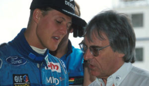 Michael Schumarcher y Bernie Ecllestone, en una imagen de 1994.