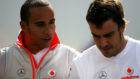 Hamilton y Alonso, en su etapa como compaeros de equipo en McLaren