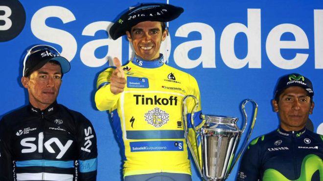 Alberto Contador en la edicin anterior de la Vuelta al Pas Vasco.