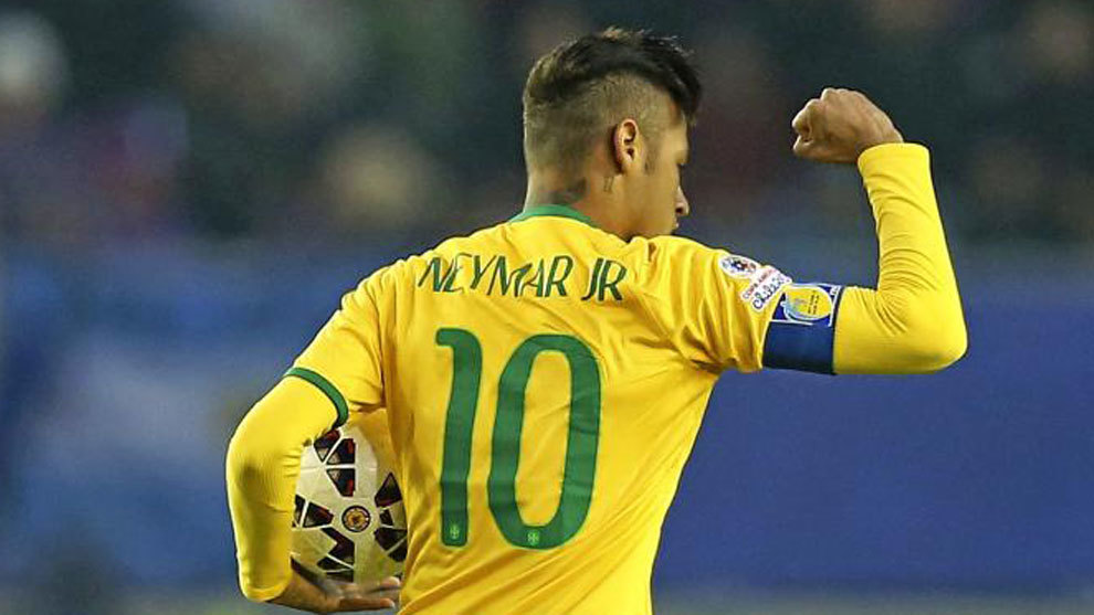 Neymar en una de sus ltimas apariciones como capitn
