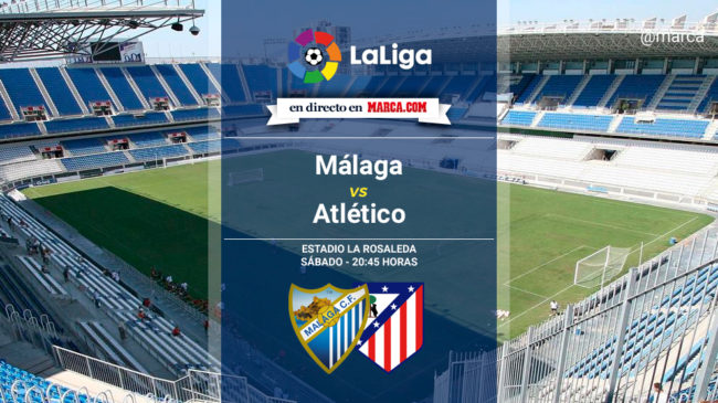 Málaga vs Atlético de Madrid en directo