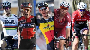 Sagan, Van Avermaet, Gilbert, Kristoff y Degenkolb, mximos...