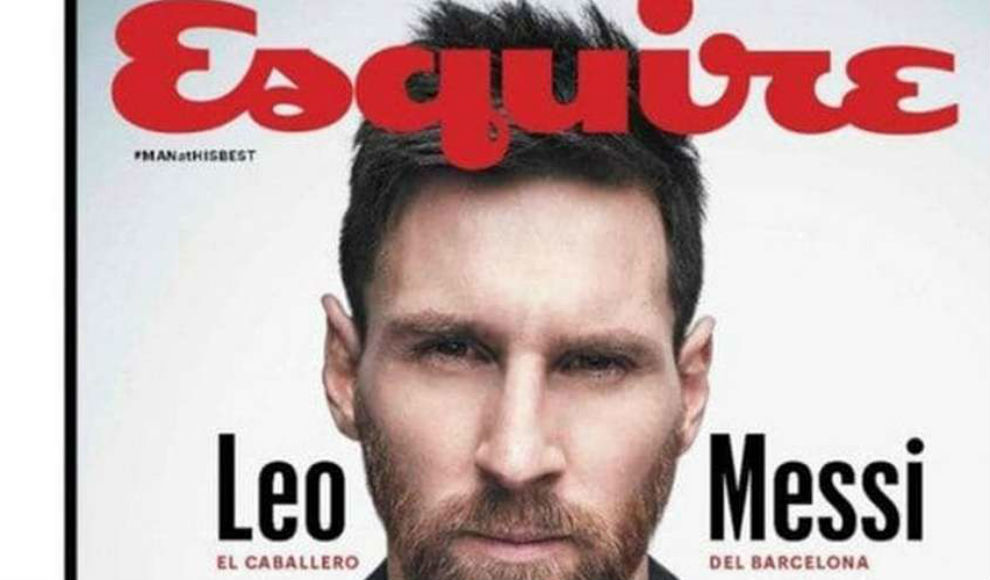 Messi en la portada de Esquire Mxico y Latinoamrica.