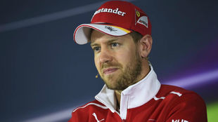 Sebastian Vettel en rueda de prensa