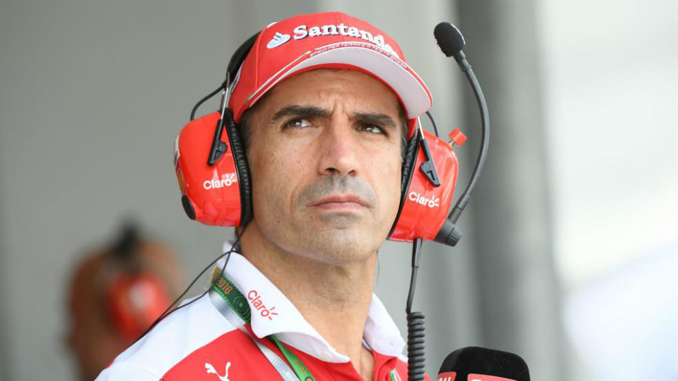 Marc Gen, en el box de Ferrari