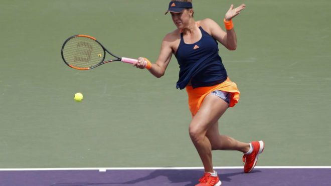 Pavlyuchenkova en el reciente Open de Miami.
