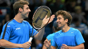 Granollers y Lpez durante el Masters ATP 2012