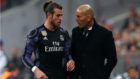 Zidane y Bale dialogan en Mnich el pasado mircoles.