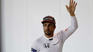 Fernando Alonso, en el pasado Gran Premio de Bahrin.