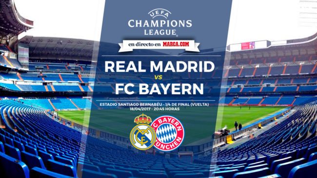 Real Madrid vs Bayern Múnich en directo