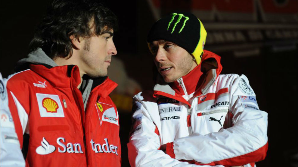 Alonso y Rossi, en una imagen de enero de 2012.