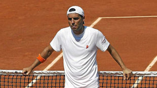 Albert Montas durante el Roland Garros de 2011.