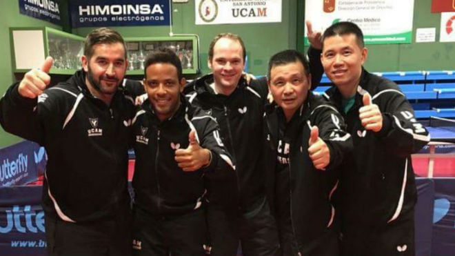El equipo masculino del UCAM Cartagena.