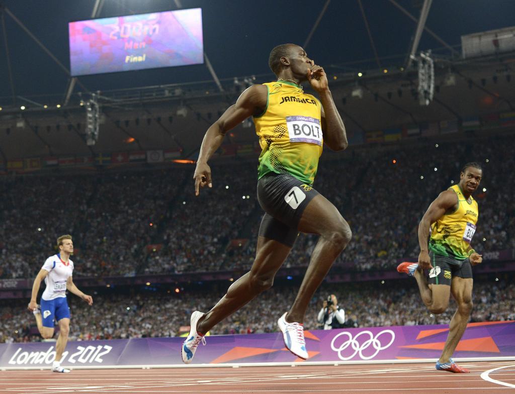 The 200m victory for Usain Bolt at London 2012