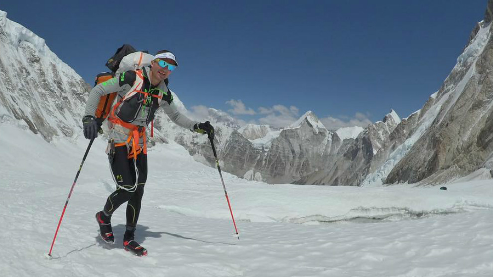 Steck en su ltima expedicin al Everest