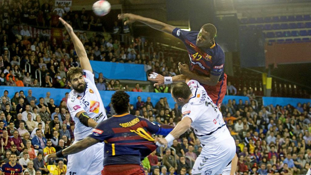 Partido Barcelona-Vardar en la Liga de Campeones 2015-16