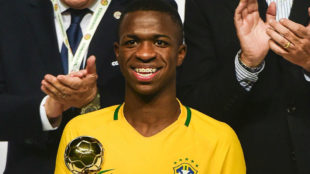 Vinicius, con la seleccin brasilea sub 17