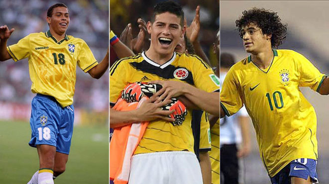 Ronaldo, James y Coutinho, otros que triunfaron en un Sudamericano sub...