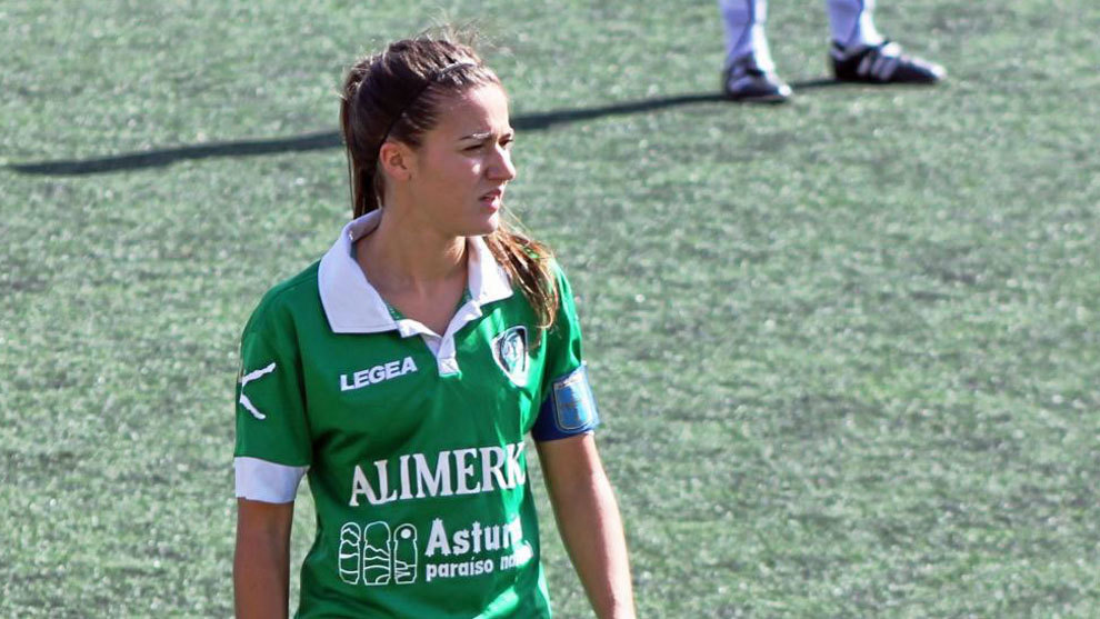 Alba Gordillo, jugadora del Oviedo Moderno.