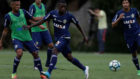 Vinicius, ejercitndose con el Flamengo