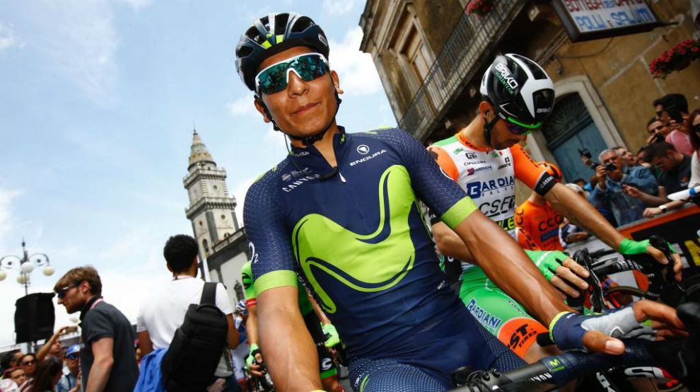 Nairo Quintana durante el Giro de Italia.