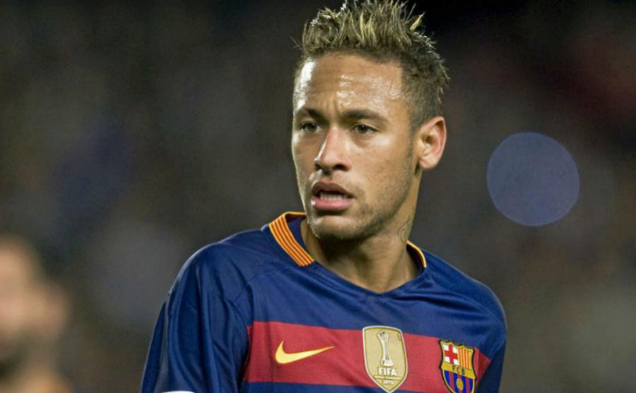 Neymar, durante un encuentro con el F.C. Barcelona