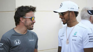 Alonso y Hamilton, en el pasado GP de Espaa