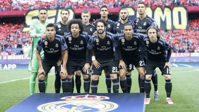 El once del Real Madrid en el Caldern