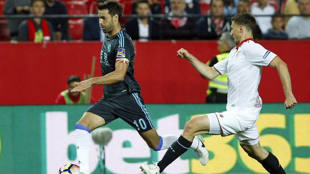 Xabi Prieto, en el partido contra el Sevilla