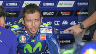 Rossi, en el circuito de Sepang.