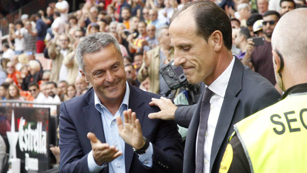 El entrenador del Villarreal, Fran Escrib, tambin aplaude a Voro...