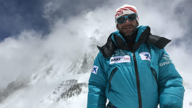 Ferrn Latorre, en el Everest.
