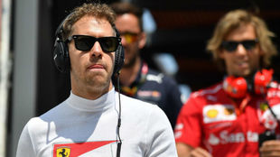 Sebastian Vettel despus de la calificacin del GP d Mnaco