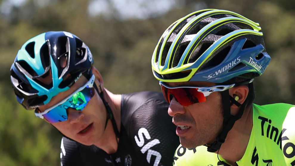 Froome y Contador, en una imagen del ao pasado en el Tour.