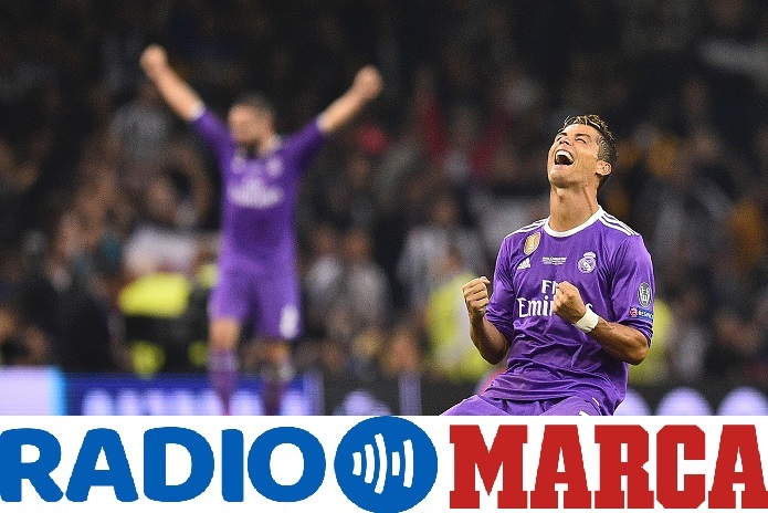 Cristiano Ronaldo celebra el final del partido