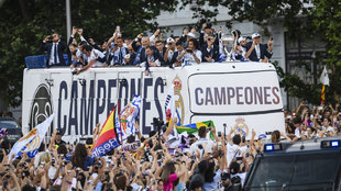 Celebración del Real Madrid en Cibeles
