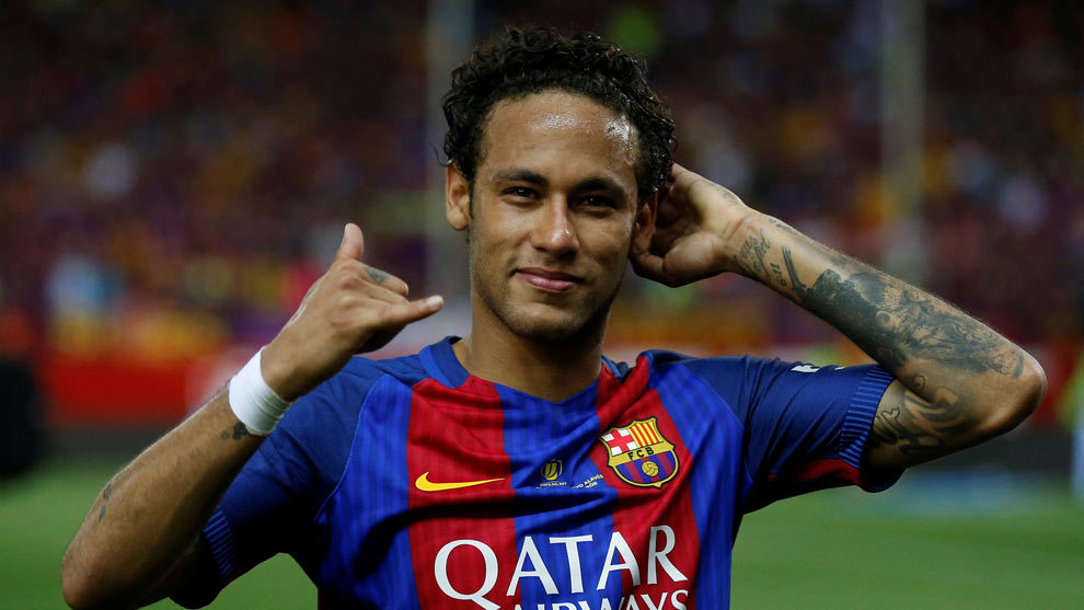 Neymar durante un partido de Liga