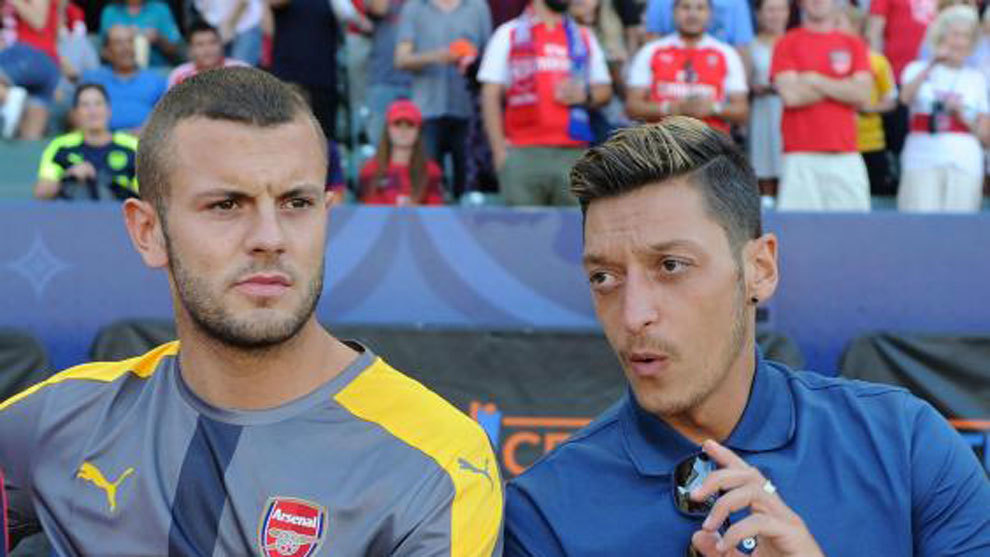 Ozil y Wilshere en el Arsenal