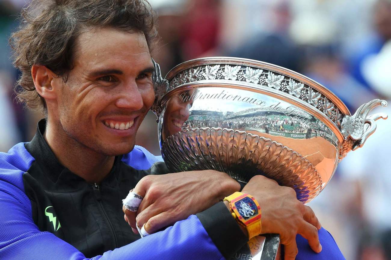 Rafa Nadal: 10 veces ganador de Roland Garros.