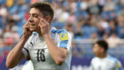 Valverde celebra un tanto con Uruguay en el Mundial sub 20