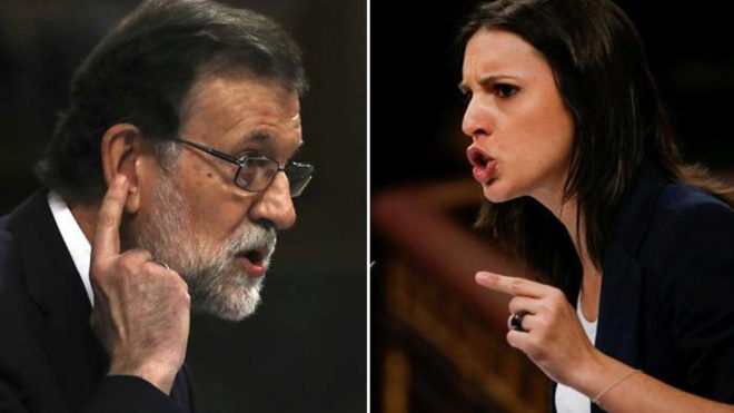 Mariano Rajoy e Irene Montero, la extraa pareja