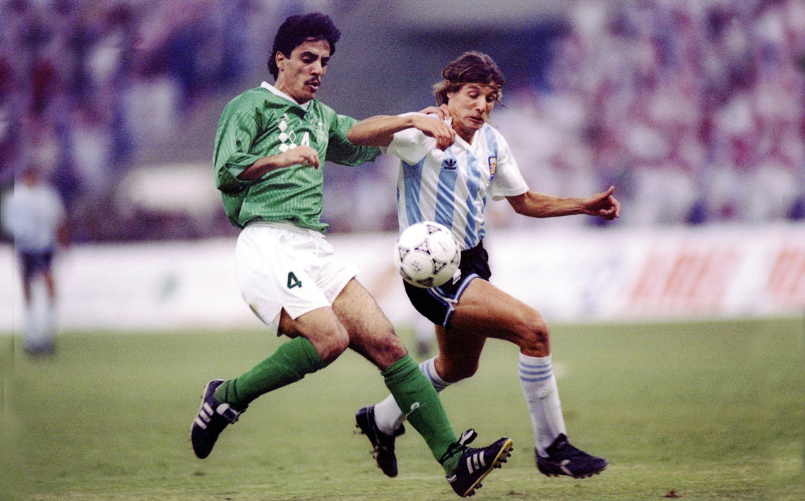Arabia Saud claudic ante Argentina en la final de 1992.