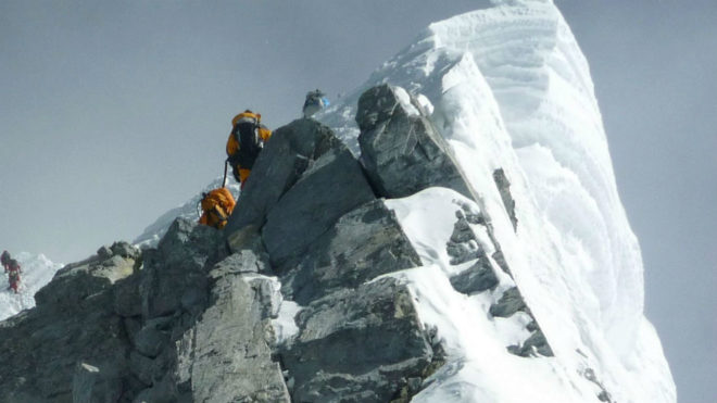 La cima del Everest.