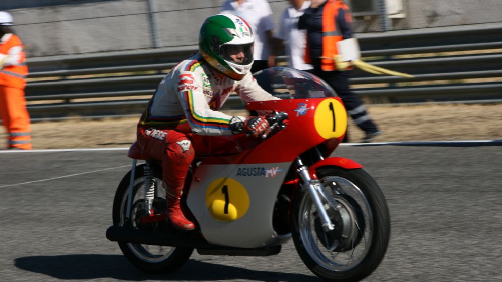 Giacomo Agostini en el Jarama Vintage Festival