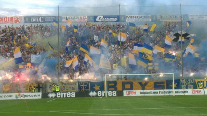 Aficionados del Parma.