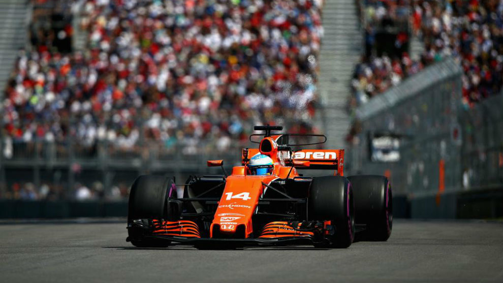 Fernando Alonso, durante el GP de Canad de F1